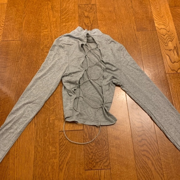 Shein Lace Up Back Long  Sleeve - Picture 2 of 3
